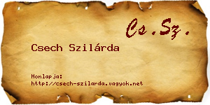 Csech Szilárda névjegykártya